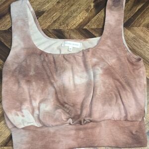 (Buckle) Gilded Intent Pink Tie Dye Crop Top Size M